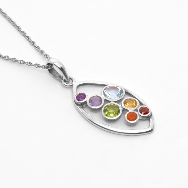 Pendentif univers argent Galaxy